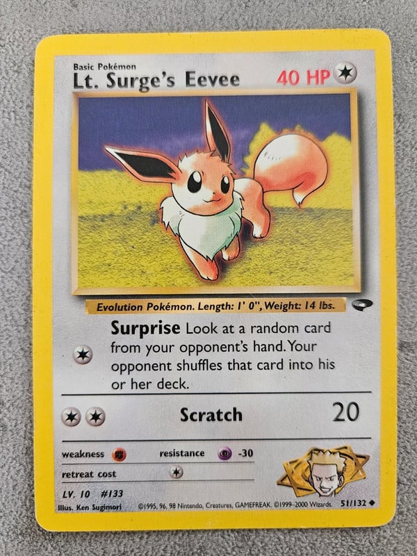 Pokemon lt surge eevee