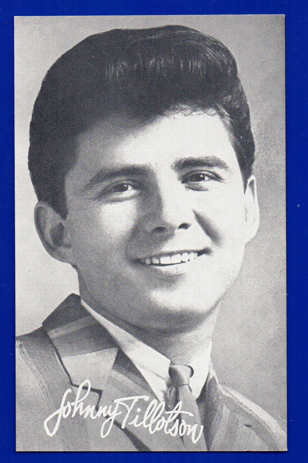 JOHNNY TILLOTSON ANNI 60 MOSTRA ARCADE CARTELLONE ATTORI MUSICISTI TV STAR EXMT