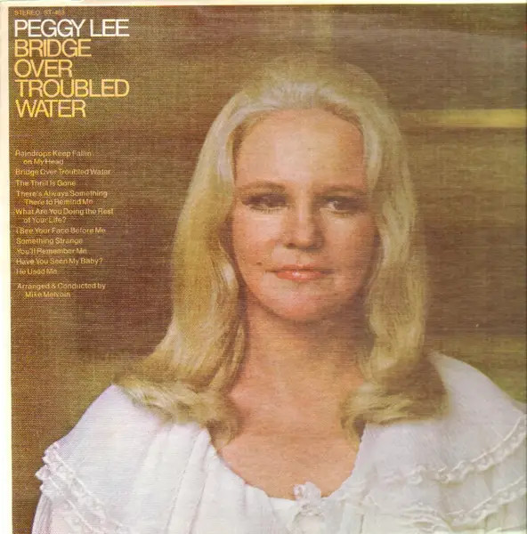 Peggy Lee Bridge Over Troubled Water Capitol LP Vinile ST-463 33 U/min EX