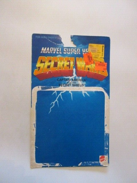 Marvel Secret Wars Captain America Card ONLY Vintage
