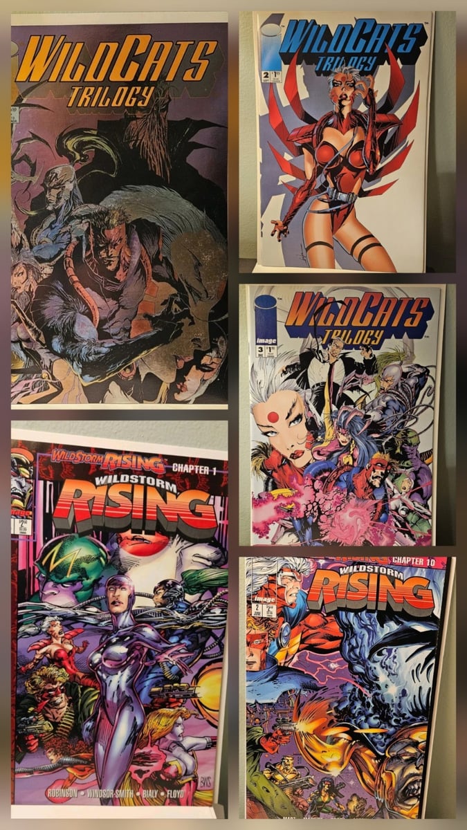 WildC.A.T.s Trilogy #1-3 & Wildstorm Rising #1-2 Comic Book Lot Complete