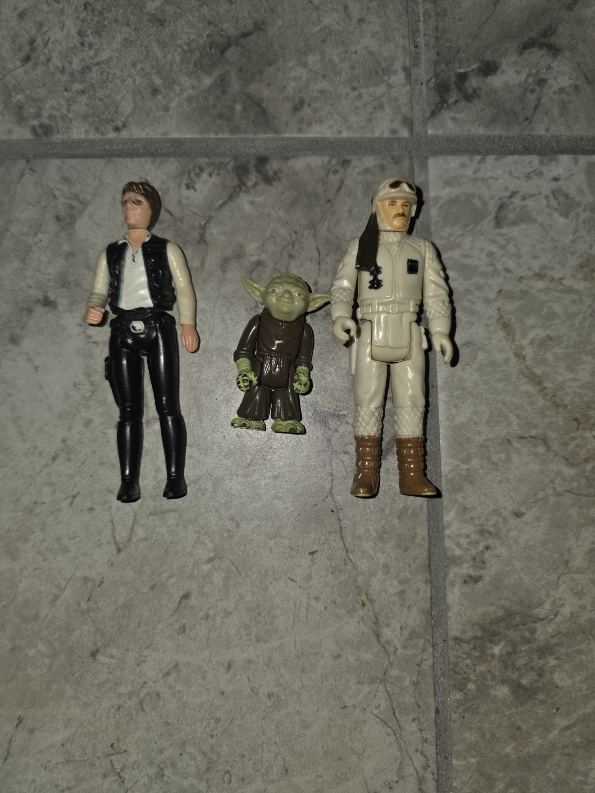 action figure vintage kenner star wars Solo Yoda Luke? 