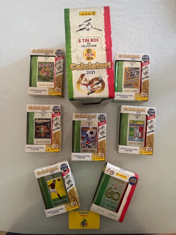 Calciatori Panini 2020-2021 Tin Box Edizione Limitata