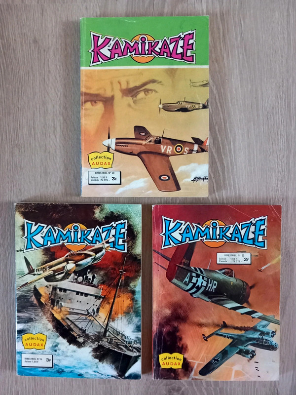 Lot : 3 revues Kamikaze - Bande dessinée, comics