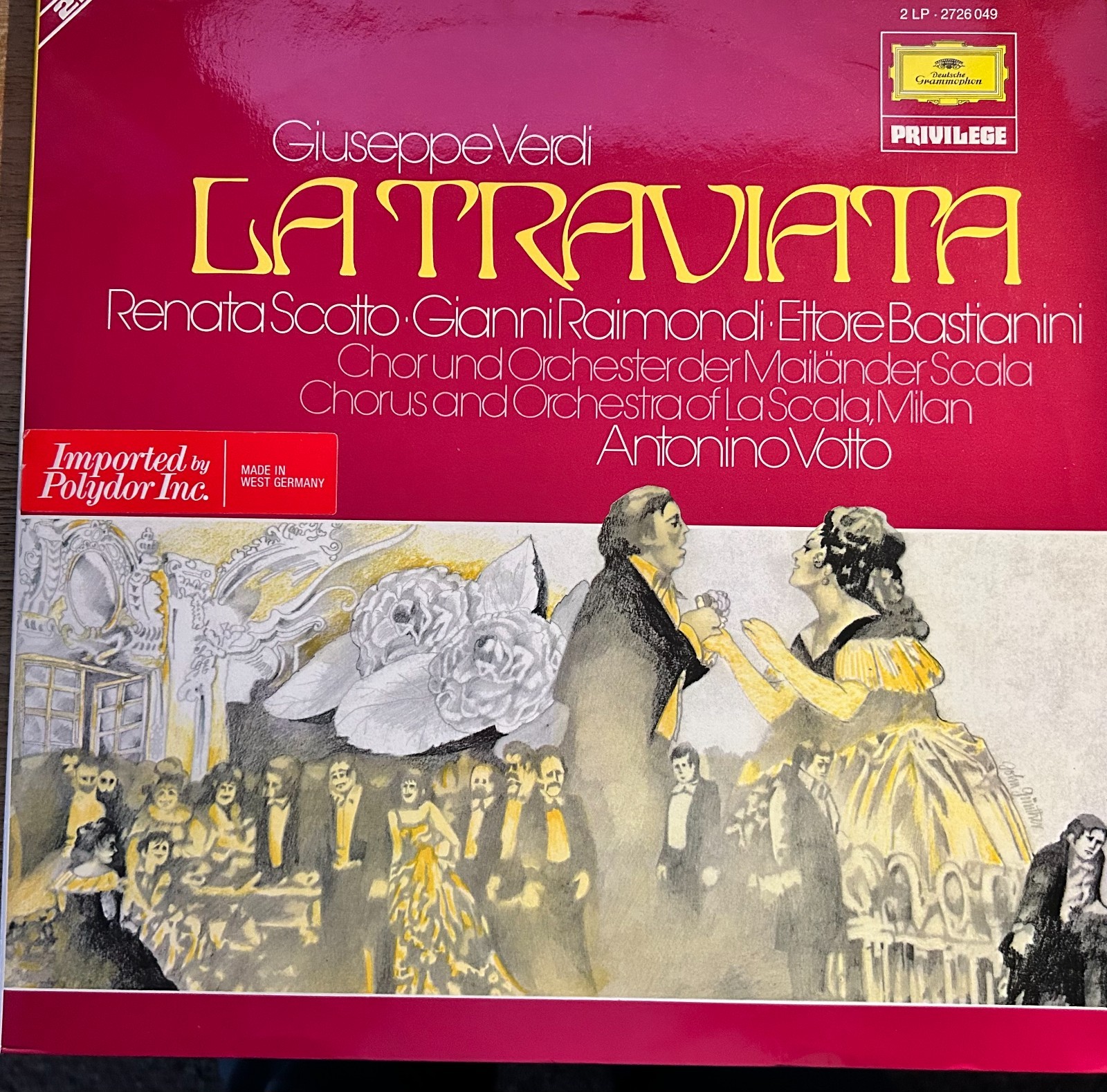Classic Music Vinyl Records - VERDI: La Traviata 2LP DG NM