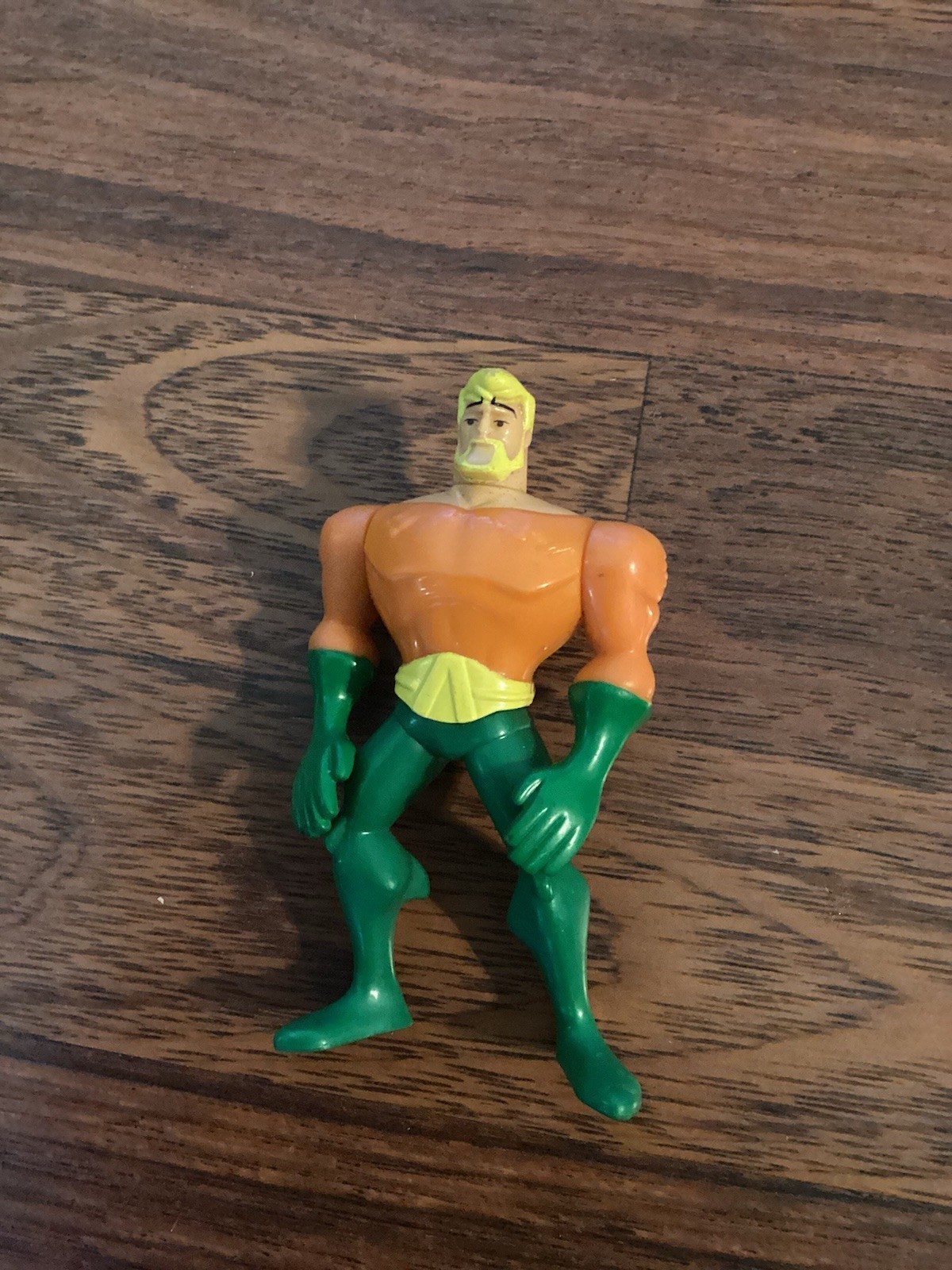 Modellino giocattolo DC Comics Justice League AQUAMAN McDonald's 2010 circa 4"