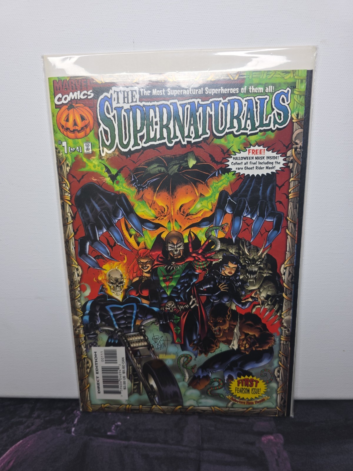 The Supernaturals #1 Marvel Comics 1998 Maschera Lupo Mannaro di Notte.