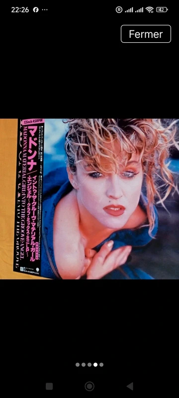 Madonna - Material Girl maxi 45t japonais obi et insert