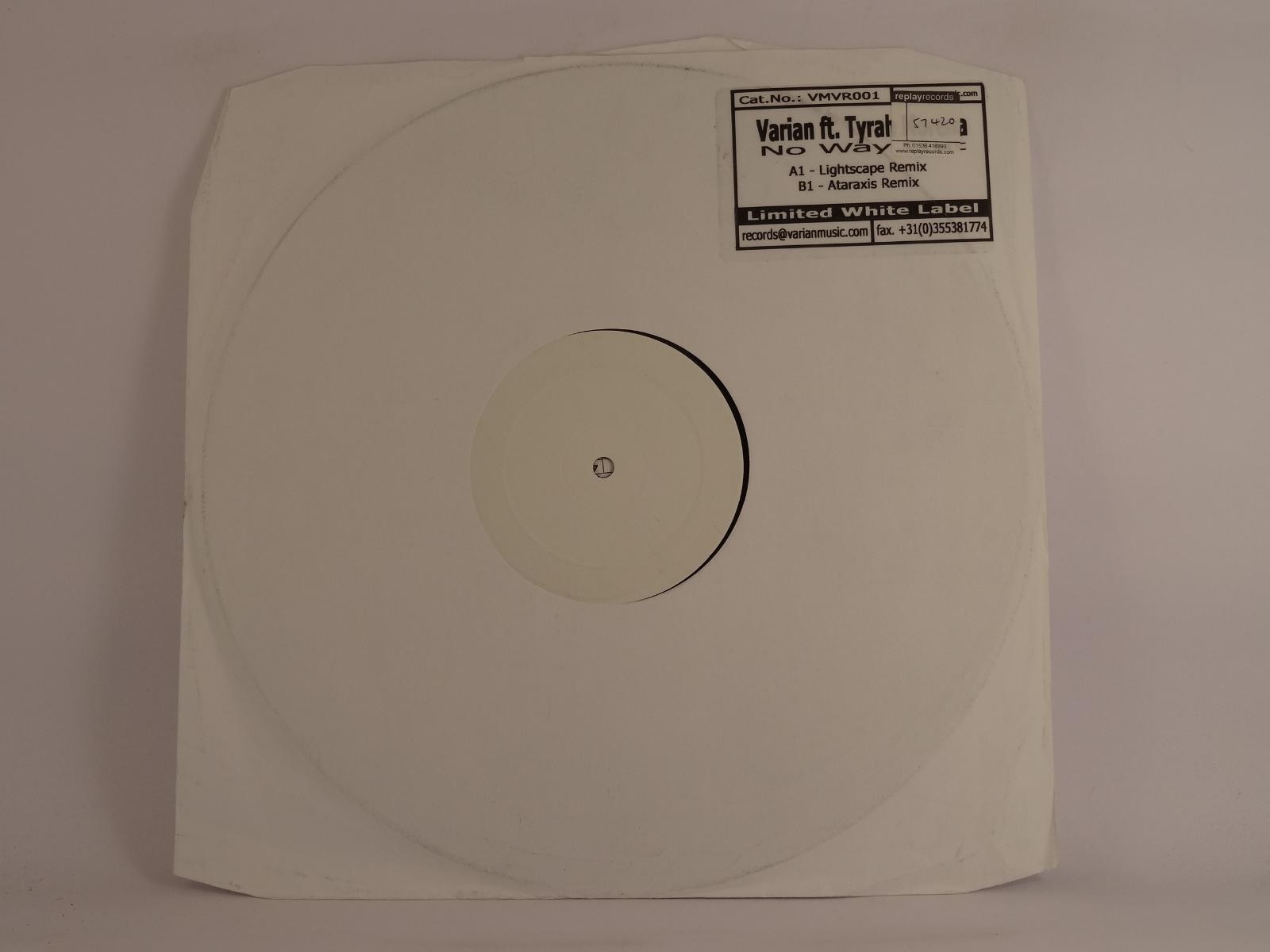 VARIAN FT TYRAH MORENA NO WAY OUT (UK) (B) 2 Track 12" Single VARIAN RECORDS