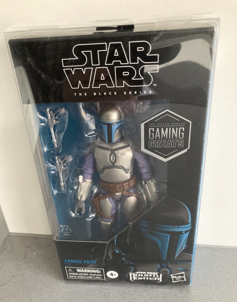 Star Wars Black Series Jango Fett Bounty Hunter gioco ottima figura in custodia 2020