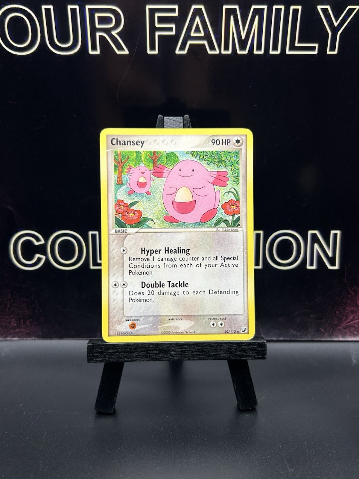 Carta Pokemon Chansey 20/115 2005 EX-Forze Invisibili LP regolare
