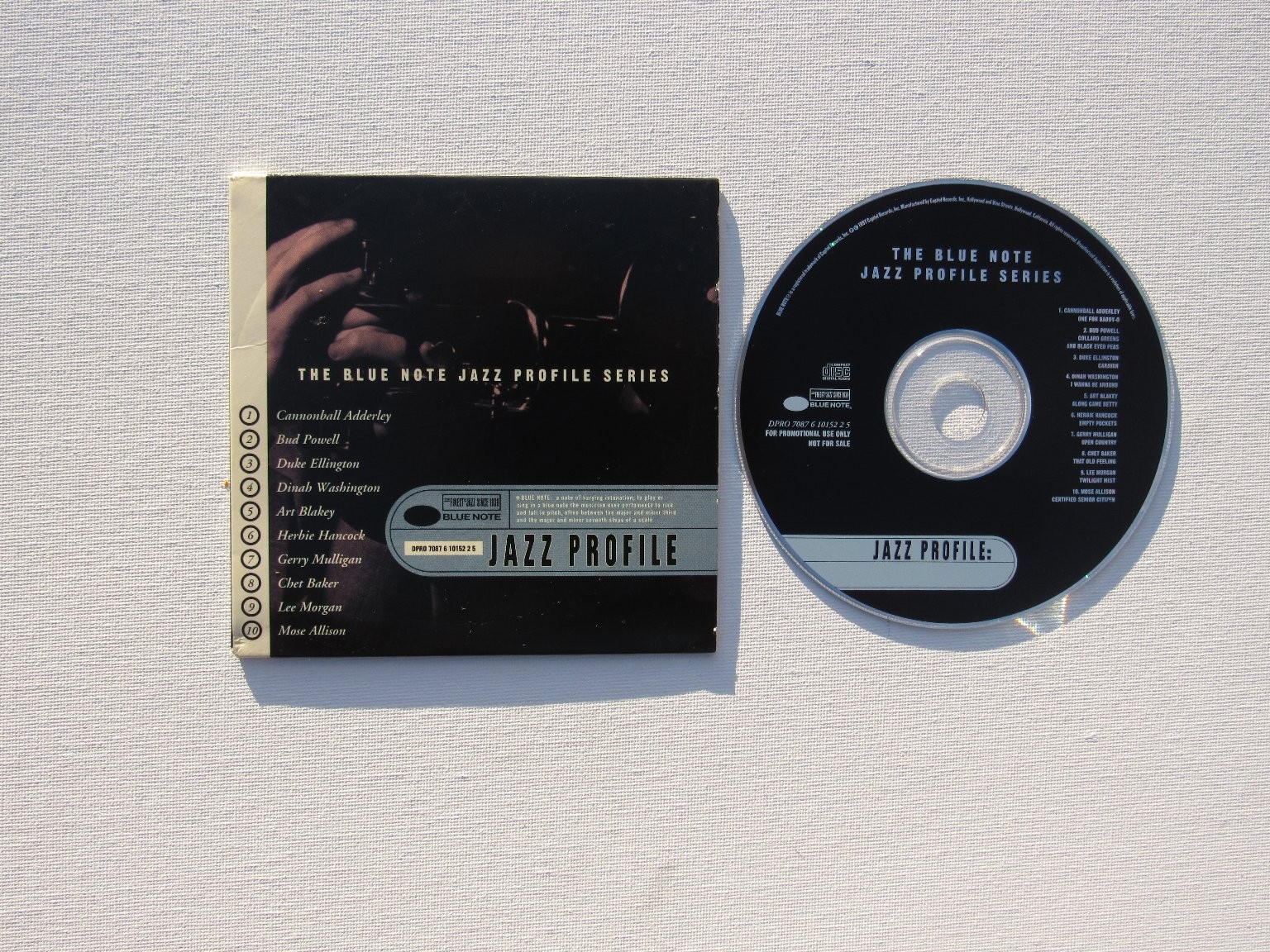 Blue Note Jazz Profile Series Promo CD 1999 Jazz Compilation DPRO 78761015225