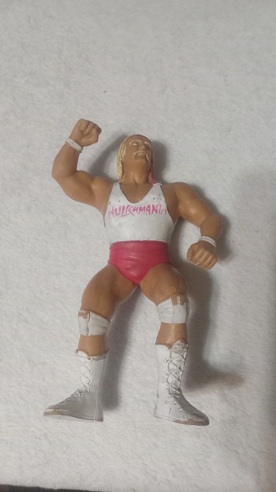 Modellino Vintage WWF LJN Superstars 1988 Camicia Bianca Hulk Hogan Wrestling