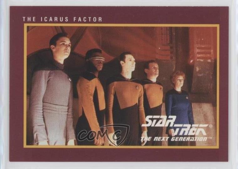 1991 Impel Star Trek 25° Anniversario Wesley Crusher Geordi LaForge Data 0bt4