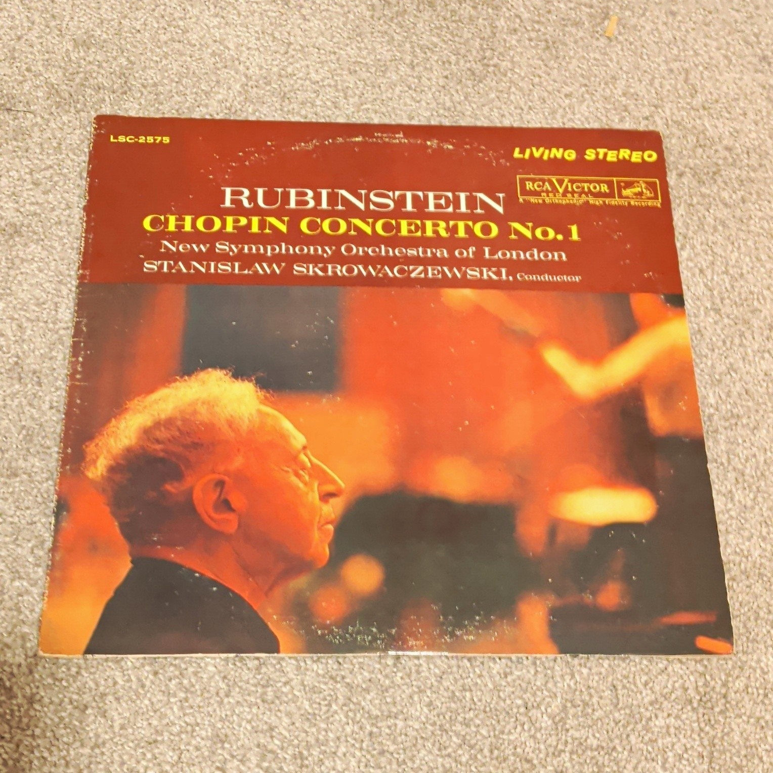 RCA Victor Living Stereo LSC-2578 Rubinstein Chopin Concerto No. 1 12" LP