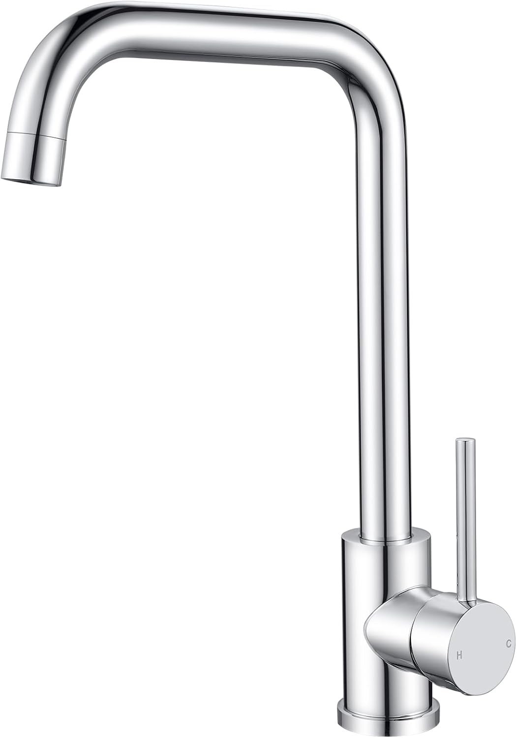 Rubinetto cucina G3/8 in acciaio inox, girevole a 360°, altezza 268 mm Nuovo