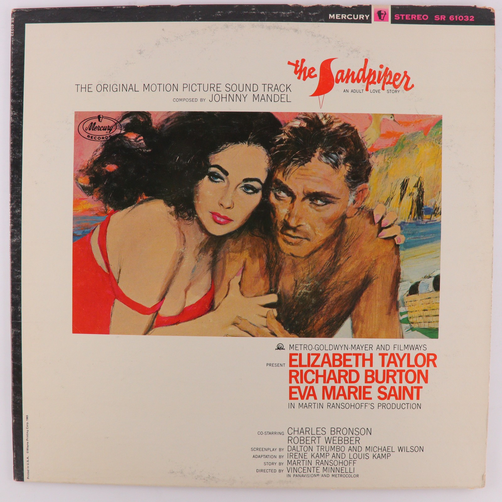 Johnny Mandel The Sandpiper Soundtrack OST 1965 12" LP Vinyl Record SR 61032