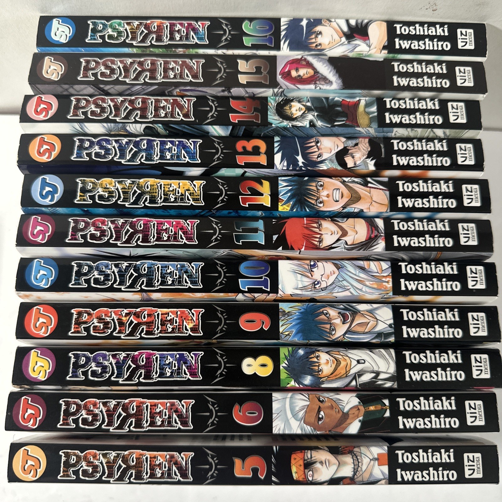 Psyren Manga Lot 11 Volumes 5 6 8-16 English VIZ Shonen Jump 1st Print