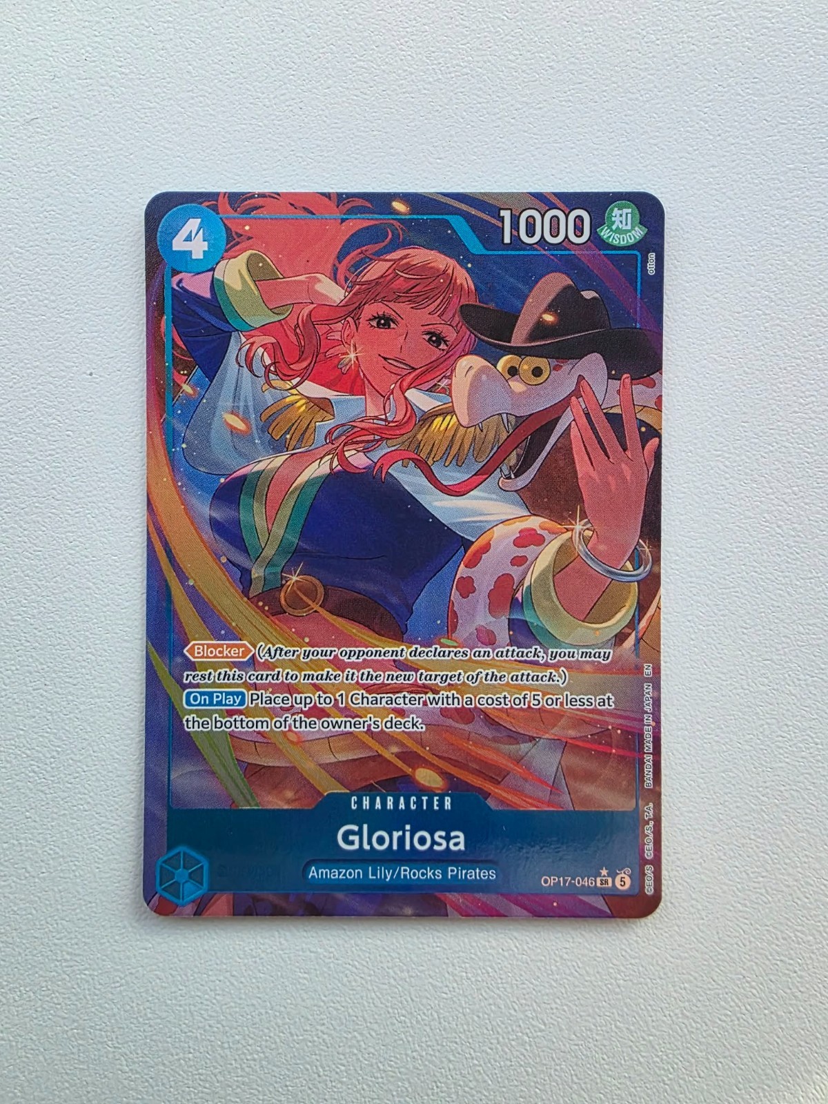One Piece Card Game Gloriosa OP17-046 Alternate Art Super Rare
