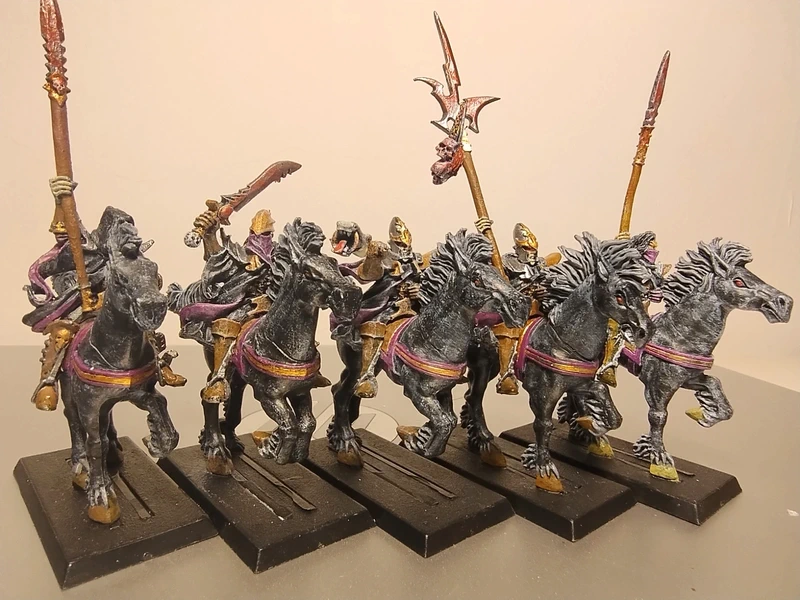 Warhammer dark elves dark riders knights oop