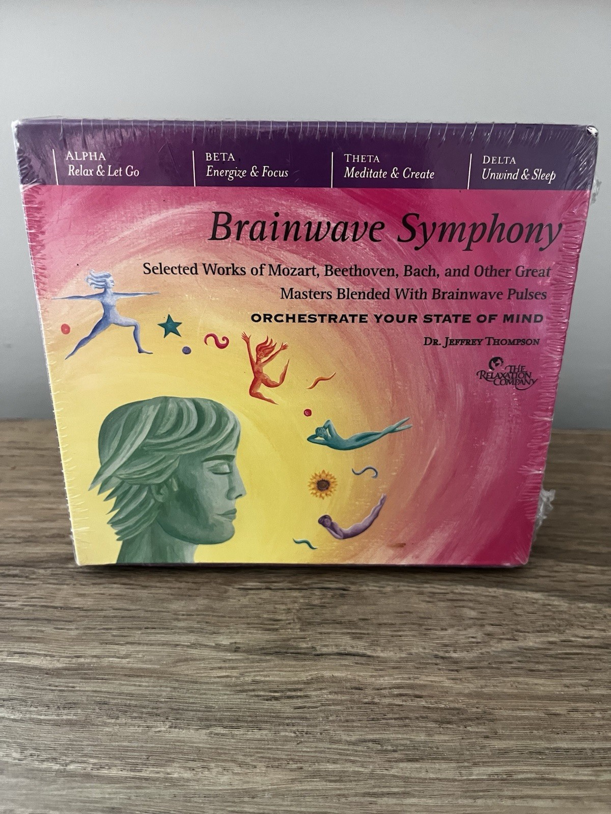 Brainwave Symphony By Jeffrey Thompson: 4 CD Music Set Beta, Alpha, Theta, Delta