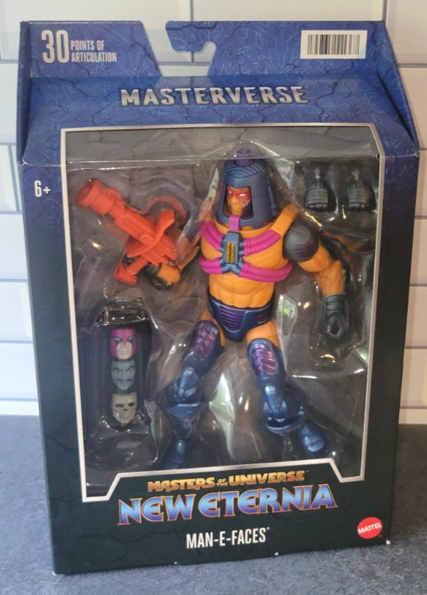 Masters of the Universe Masterverse Nuovo Eternia MAN-E-FACES Fig Motu 2022 Sigillato