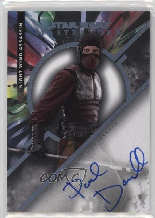 2022 Topps Star Wars Masterwork Paul Darnell as Night Wind Assassin Auto 3c2