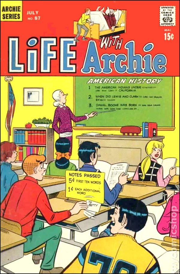 Vita con Archie #87 VG 4.0 1969 Immagine Stock Basso Grado