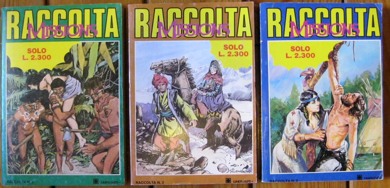 MISSIONS RACCOLTA - N. 1 - 2 - 3  -  ottime condizioni