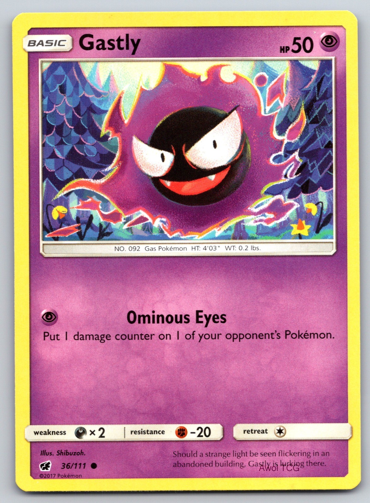 Gastly 36/111 SM - Invasione cremisi comune quasi nuovo