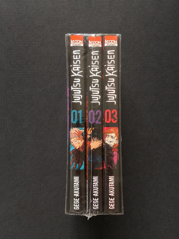 Coffret Jujutsu Kaisen vol. 1 à 3 sous blister FR