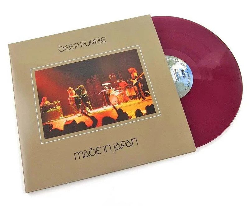 Deep Purple Made In Japan LP edizione USA Rhino vinile viola, mai suonato, Mint