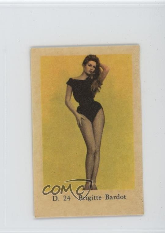 1961 Dutch Gum D Plain Text Set Brigitte Bardot #D.24 0i4g