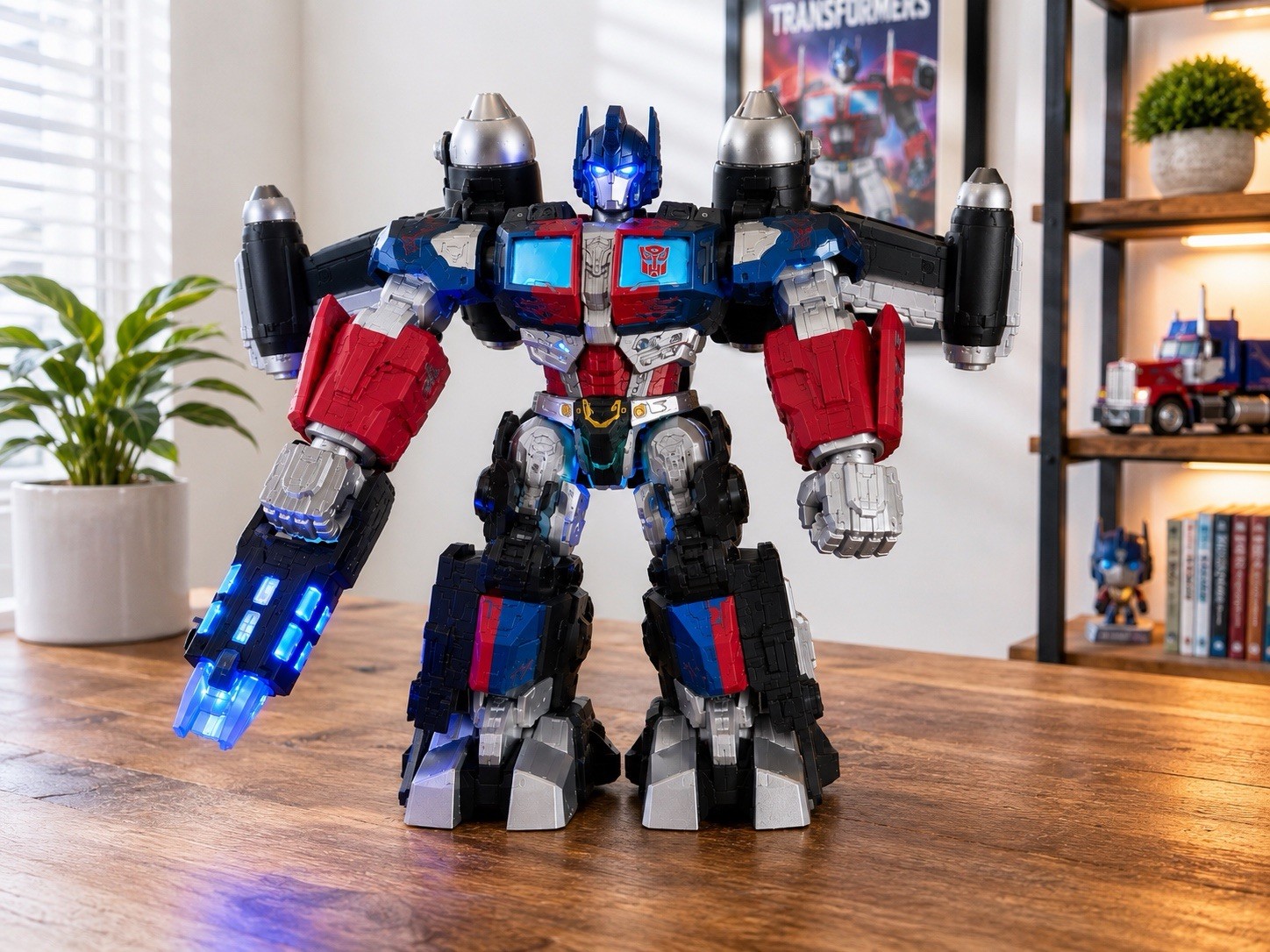 Modellino elettronico Transformers Optimus Prime Hasbro 2008 luci e suoni