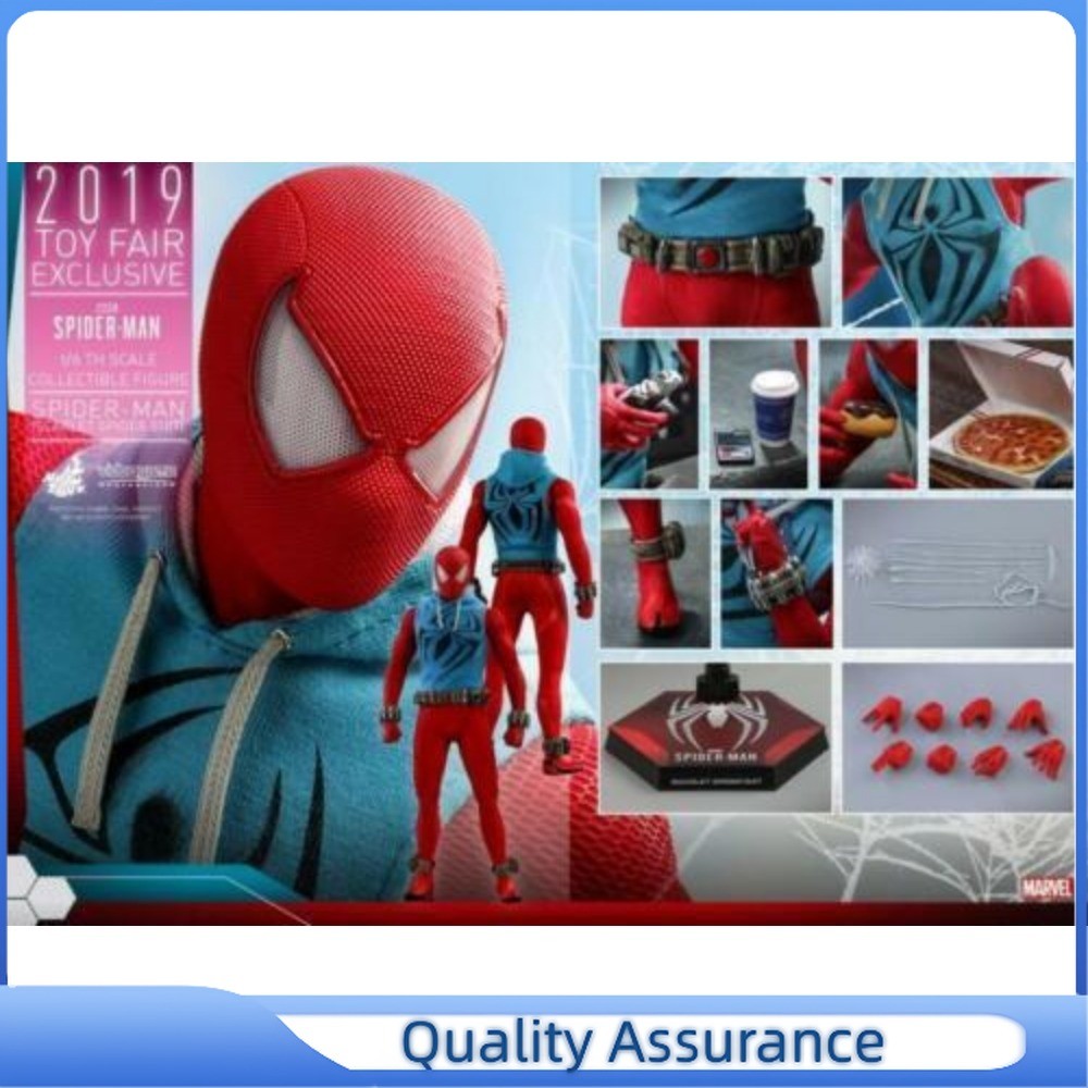 1PCS Hot Toys 1/6 VGM34 Marvel's Spider-Man Scarlet Spider Suit Figura da Collezione