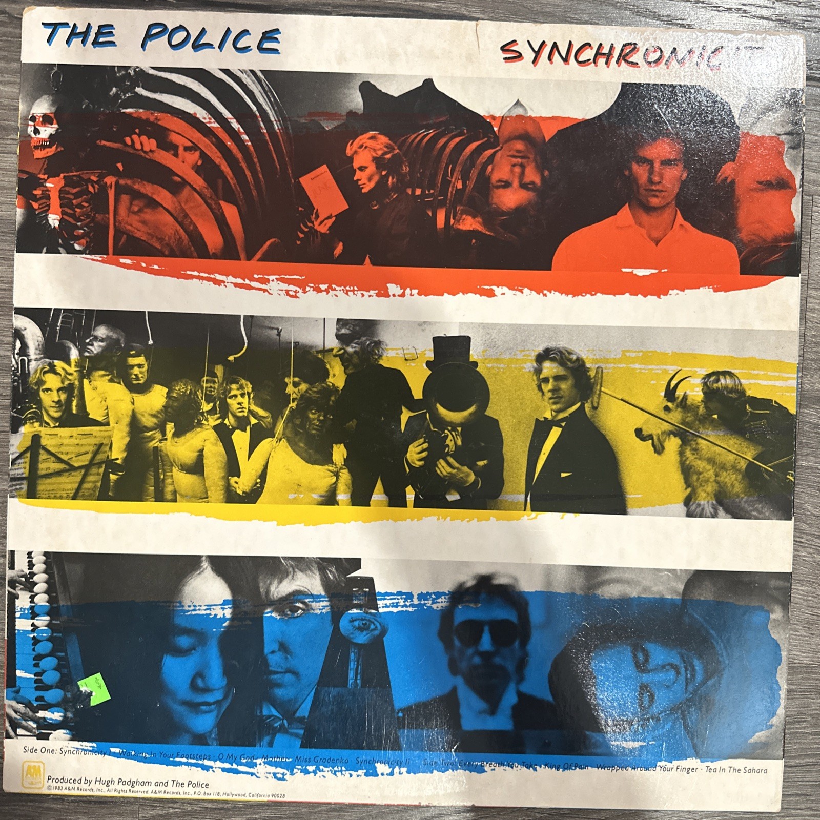 THE POLICE SYNCHRONICITY ALBUM 12” PRINTED IN USA 1983 A&H RECORDS W Sell Sheet