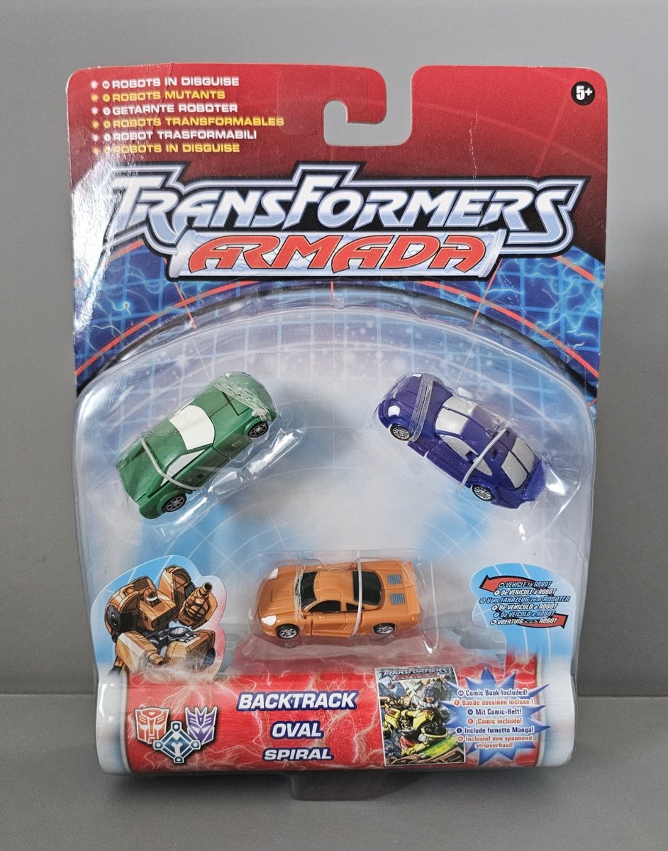 TRANSFORMERS ARMADA BACKTRACK, OVALE, SPIRALE MINI-CON ACTION FIGURE 