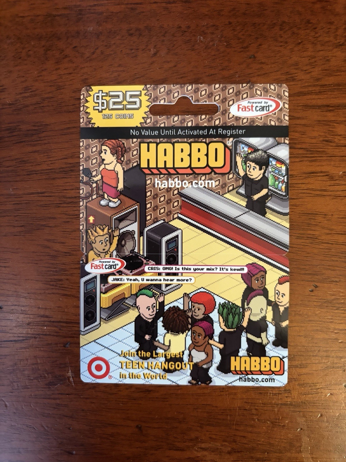 Gift card Habbo 2007 mai usata, senza valore in contanti, fastcard da collezione