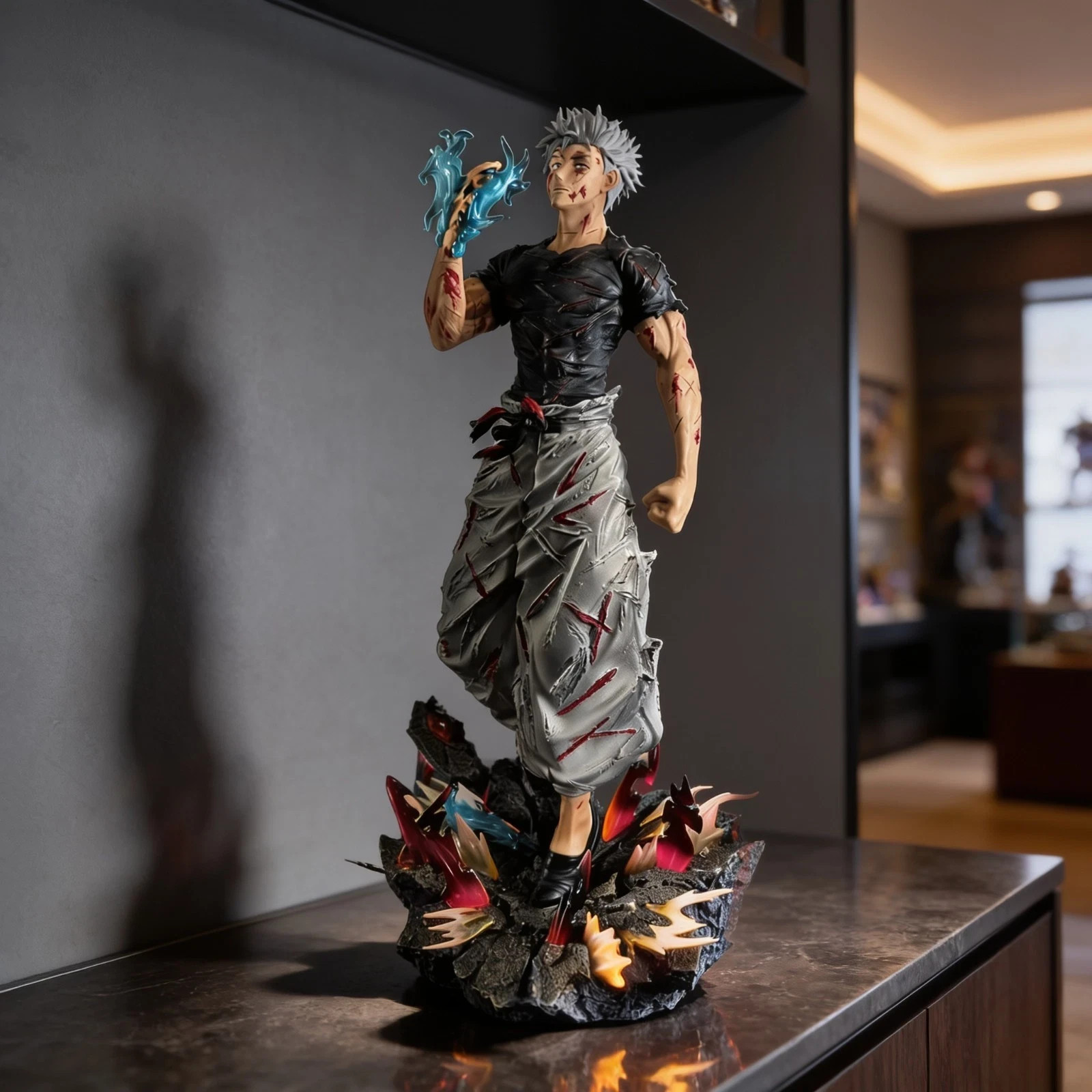 Jujutsu Kaisen Satoru Gojo 37cm Battle Damage Figure Statue- Delivery in 1 Month
