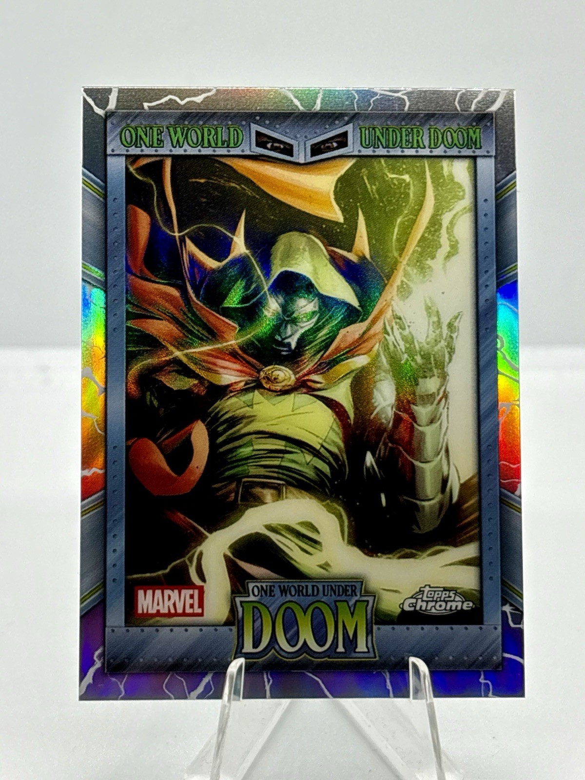 2026 Topps Chrome Marvel Comics One World Under Doom Insert #OW-04