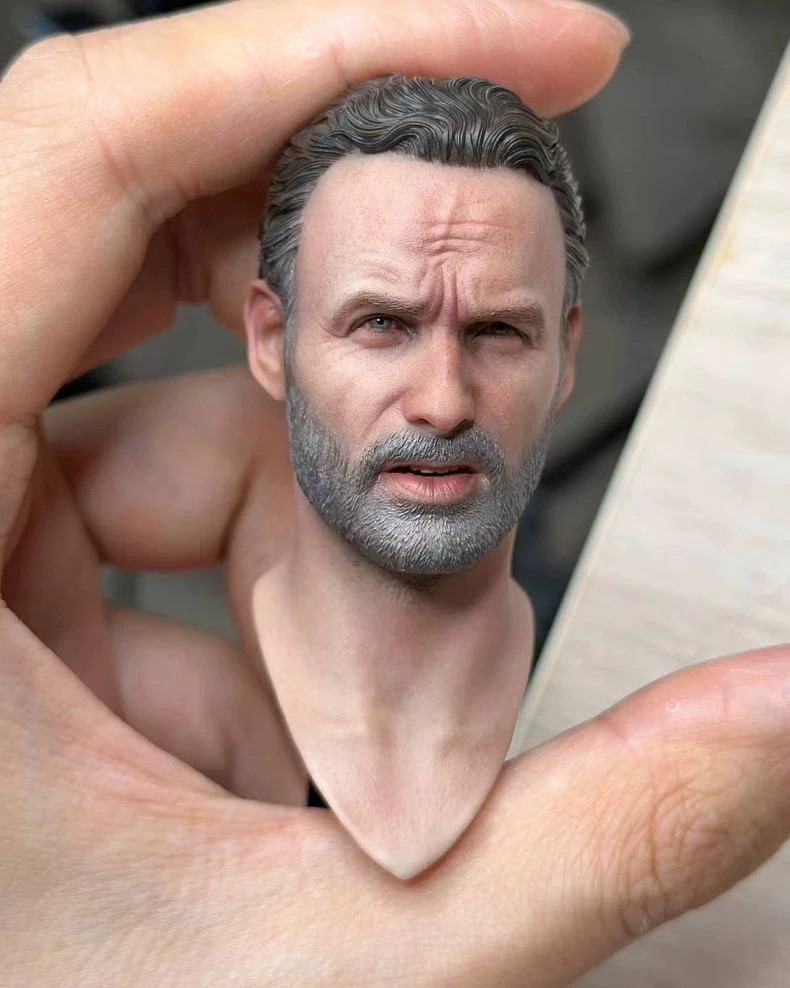 Scultura testa di Rick Grimes Nancy 1/6 The Walking Dead rara