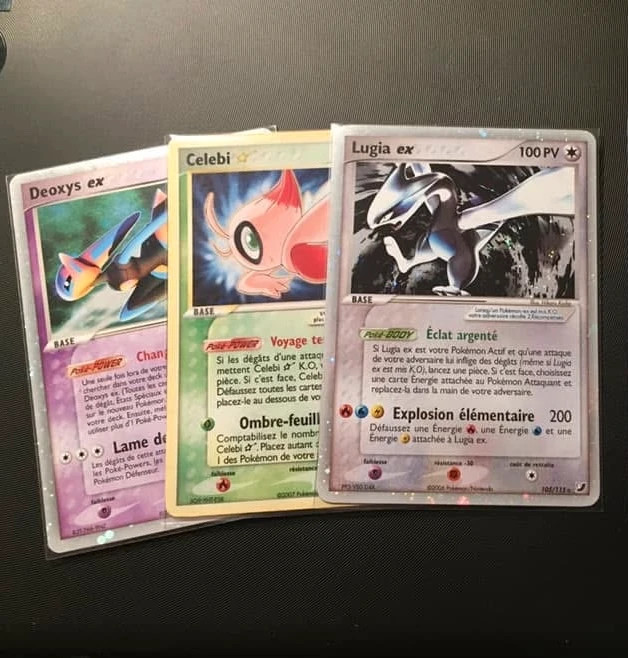 Lot 3 cartes ex et star réservé Corentin