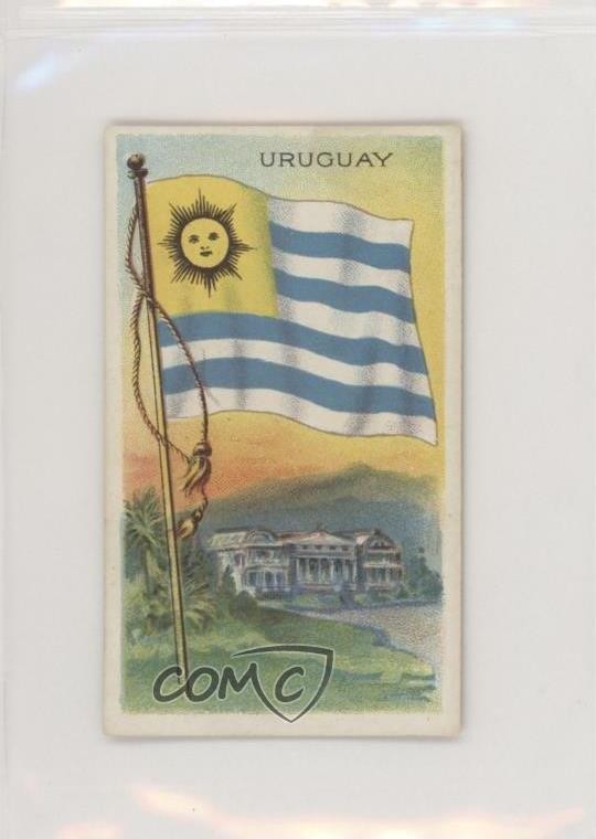 1910-11 ATC Flags of all Nations Tobacco T59 Uruguay z6d