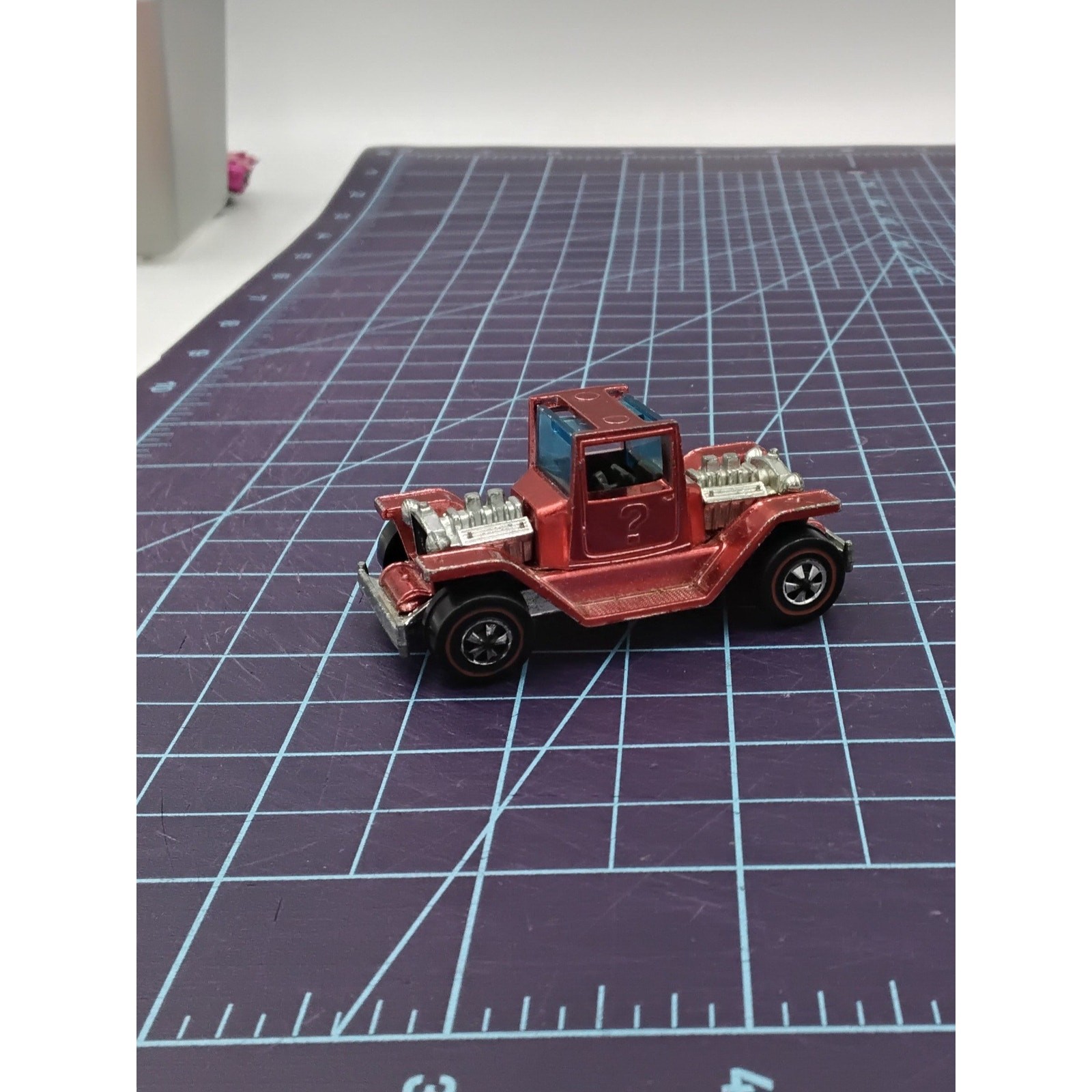 1970 T-4-2 - Rosso, Vetro Blu, Interno Nero, Senza Tetto Redline Da Collezione Sciolto