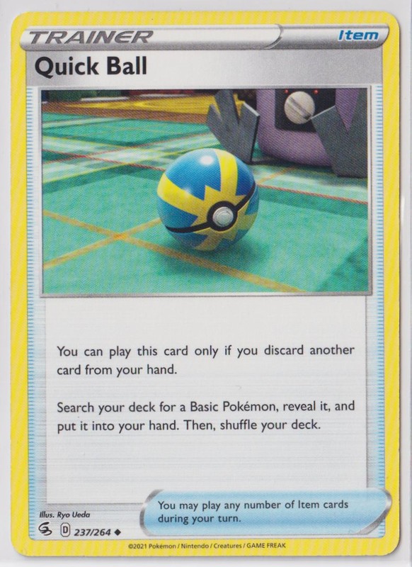 Pokemon SWSH - Fusion Strike 237/264Quick Ball