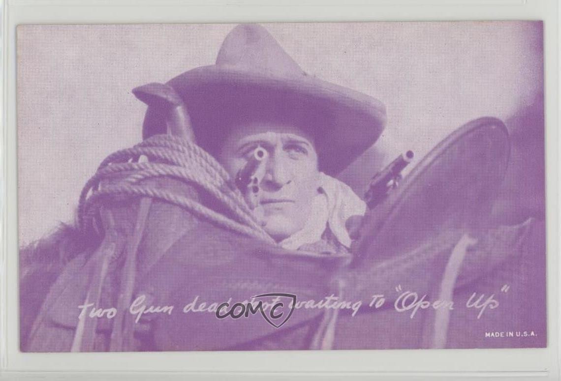 1940-60 Exhibit Western Stars Purple Two Gun Dead Shot… z6d