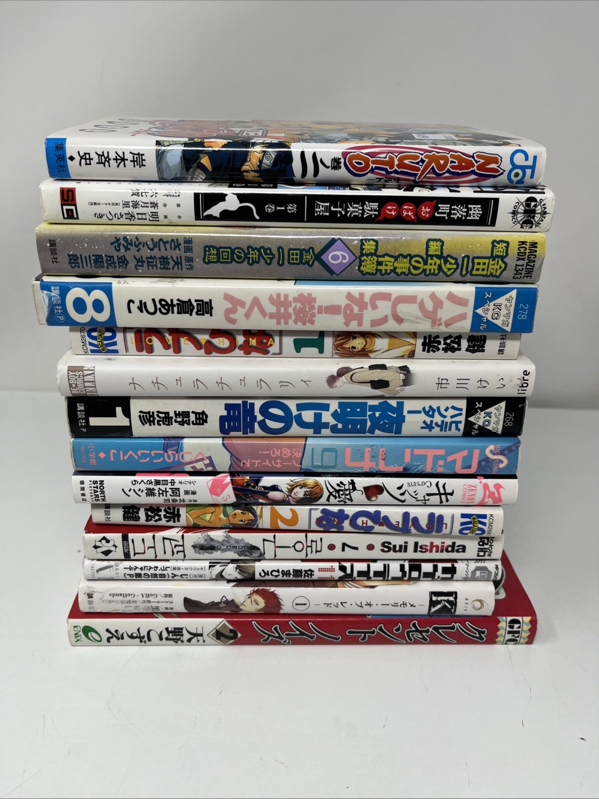 Lotto Manga Giapponesi 14 Vols Serie Mista Shōnen/Seinen Lingua Giapponese