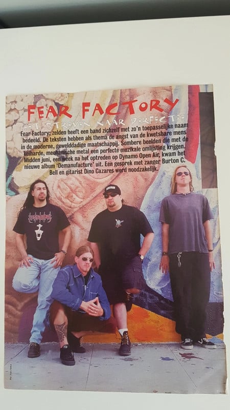 Página Poster Fear Factory