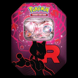 Tin Box  Pokémon GCC :Team Rocket Tins: Mewtwo ex del Team Rocket