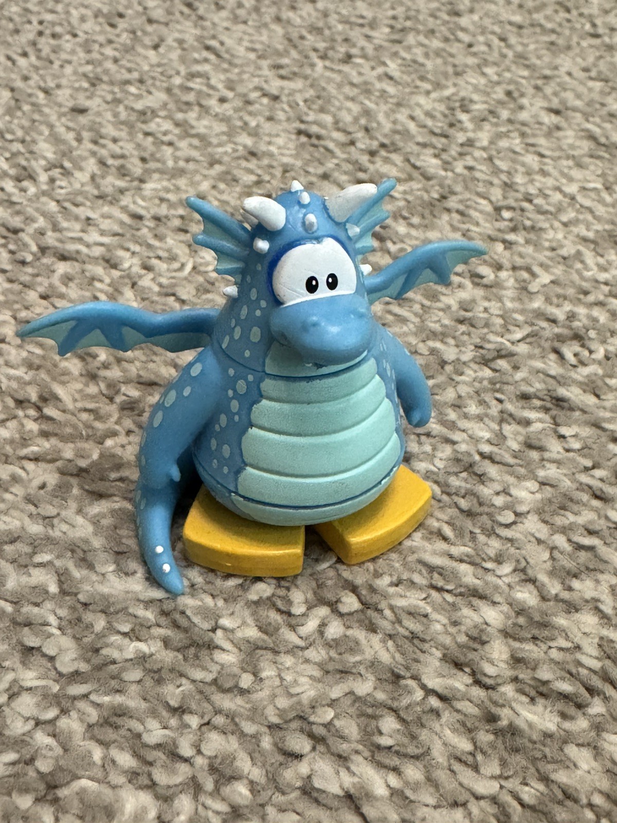 Disney Jakks Club Penguin - Blue Dragon Mix PVC Collectible Toy Figure Rare